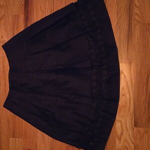 Talbots Black Silk Skirt Size 6